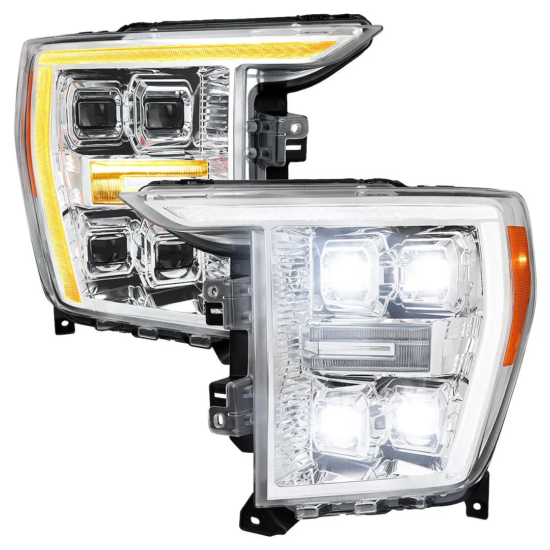 2LHE-F15021L-SQ-RS – SPEC-D TUNIN Headlight Assembly, LED Bulb Projector Beam With Switchback Sequential Turn Signal ...